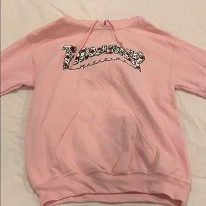 Light pink thrasher hoodie